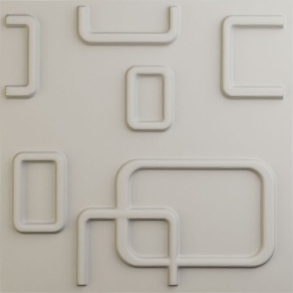 Ekena Millwork 11 7/8in. W x 11 7/8in. H Oslo EnduraWall Decorative 3D Wall Panel Covers 0.98 Sq. Ft. WP12X12OSGBW - main